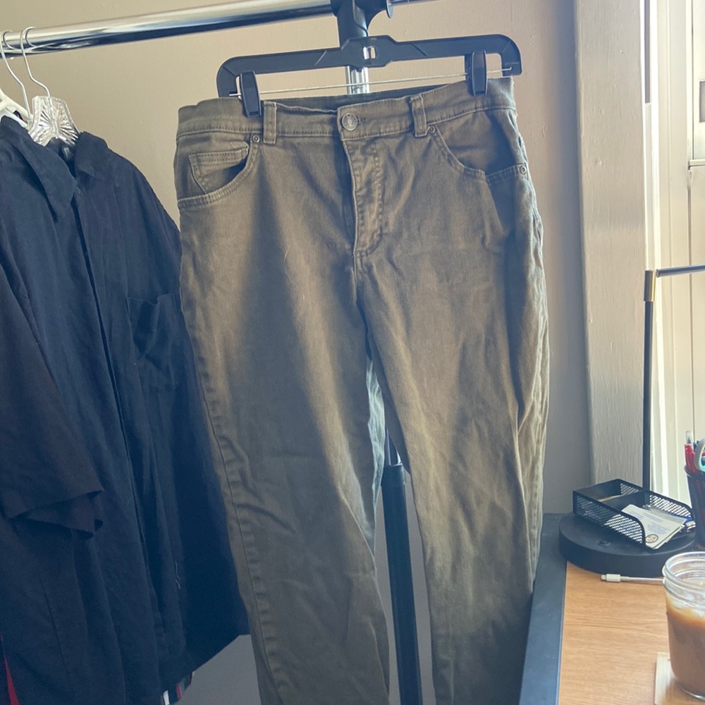 Women’s Green Denim Jeans size 12